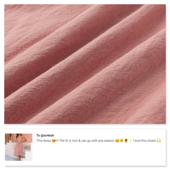 Ruffle Detail Pink Fit & Flare Midi Dress - Picture 7 of 8